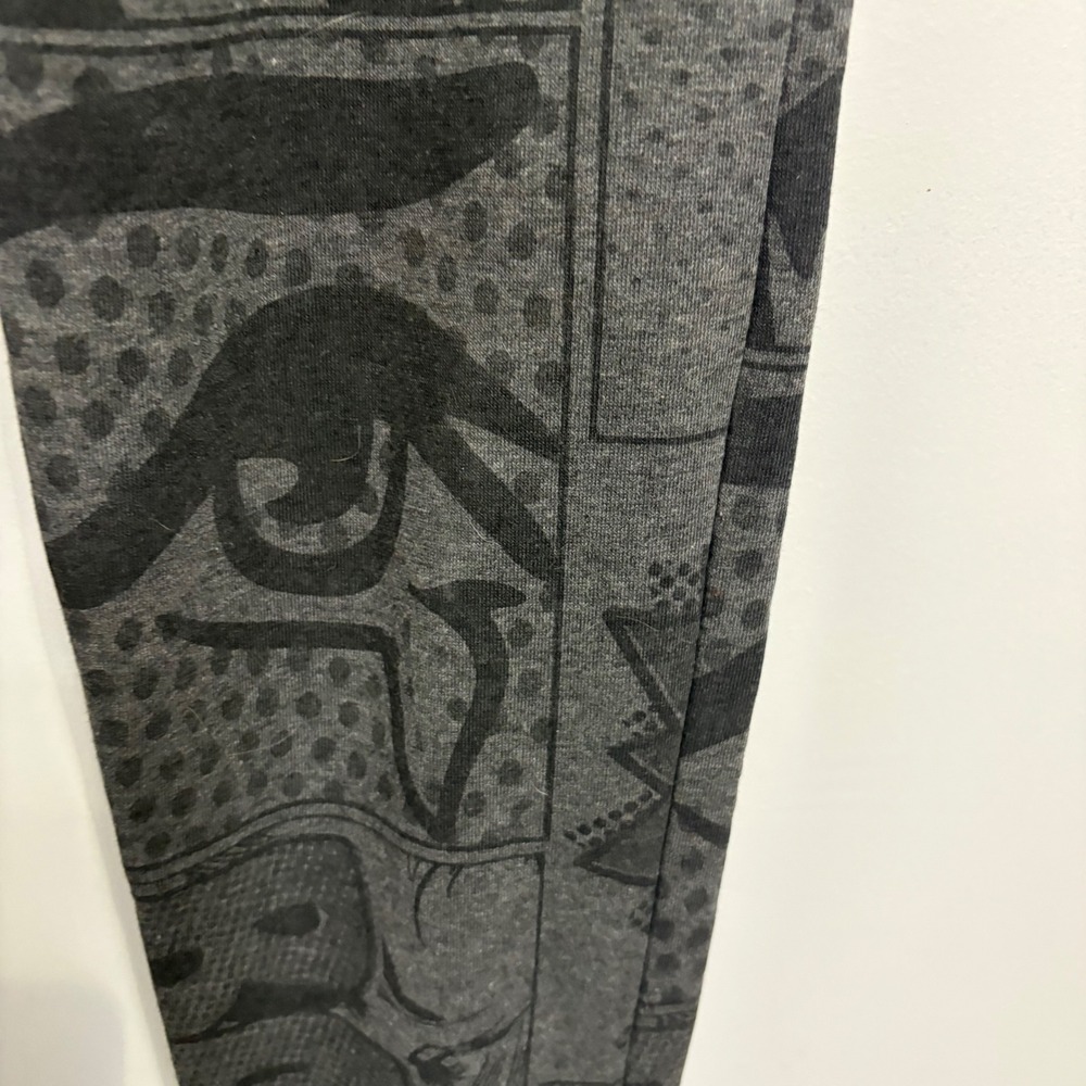 Rolling Paper Co Mens Comic Book Print Joggers Black Gray FP182 Small NWT - Picture 5 of 12
